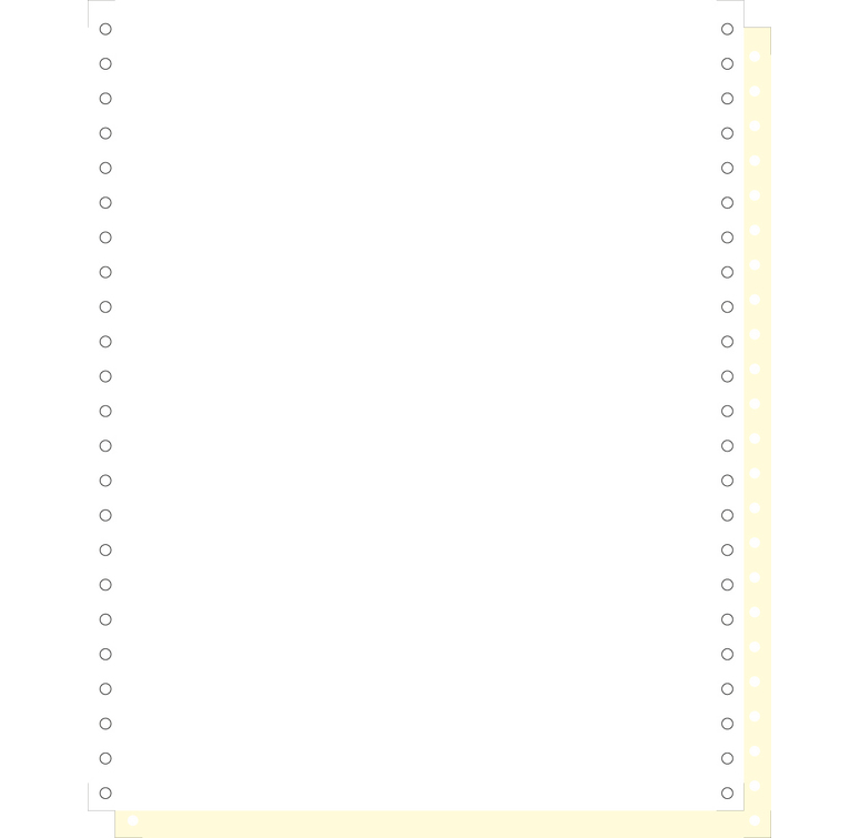 Blanco ft.11"4/6x240 2-voud 70gr afscheurbare pinfeed ncr wit-geel (1000)