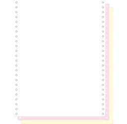 [KET-62523] Blanco ft.12"x240 3-voud 70gr afscheurbare pinfeed ncr wit-geel-roze (1000)