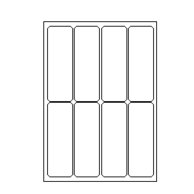 [ETI-31800001] Etiketten Etipage 08 etik/bl 48x140mm 100bl/d