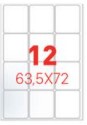 [ETI-32700059] Etiketten Etipage 12 etik/bl 63,5x72mm 100bl/d