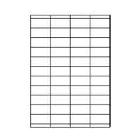 [ETI-30303003] Etiketten Etilaser 44 etik/bl 52,5x25,4mm 200bl/d