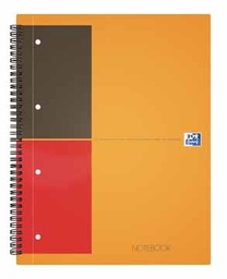 [TIM-001202] Spiraalboek Oxford International Notebook hardcover A4+ gelijnd 160blz