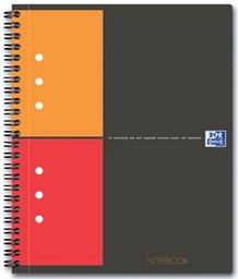 [TIM-001211] Spiraalboek Oxford International Notebook hardcover A5+ geruit 160blz