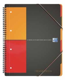 [TIM-001801] Spiraalboek Oxford International Organiserbook PP A4+ geruit 160blz