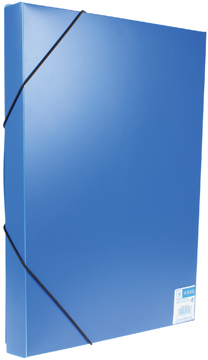 [TIM-021302] Elastobox Viquel PP A4 rug 30mm blauw