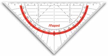 [TIM-028600] Geodriehoek Maped Geo-Flex 16cm