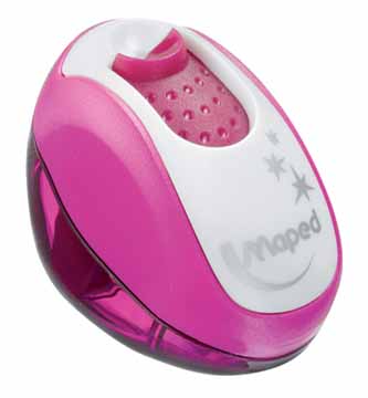 [TIM-030110] Potloodslijper Maped Clean met opvangbakje 1-gaats assorti