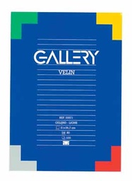 [TIM-03571] Schrijfblok Gallery gelijmd A4 gelijnd 100 vel 70gr