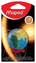 [TIM-051110] Potloodslijper Maped Globe 1-gaats met opvangbakje