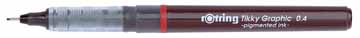 [OUT-0814760] Fineliner Rotring tikky graphic 0,4mm zwart