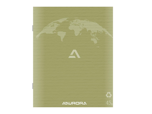 [TIM-100R1L] Kladschrift Aurora Writing 45 Recycled papier A5 gelijnd 200blz mosgroen