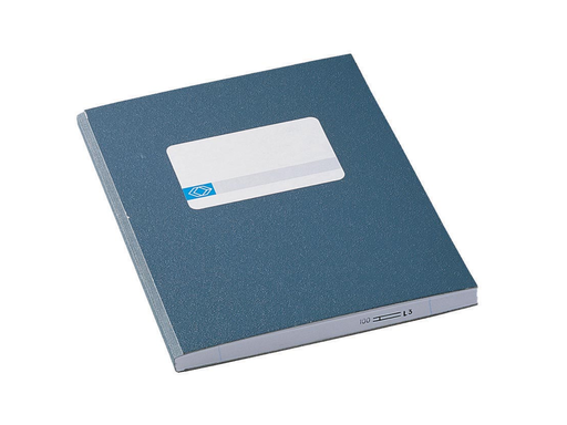 [TIM-1012256] Breedkwarto Atlanta 16,5x21cm 192blz blauw