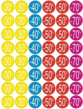 [TIM-101232] Kortinglabel Apli permanent -30% tot -70% assorti (240)