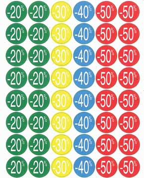 [TIM-101373] Kortinglabel Apli permanent -20% tot -50% assorti (240)