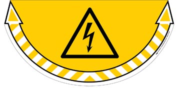 Vloersticker Cep take care elektriciteit