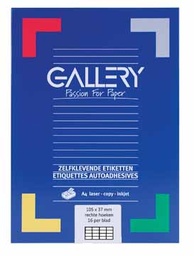 [TIM-11037] Etiketten Gallery 16 etik/bl 105x37mm (100)