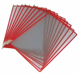 [TIM-114003] Tassen voor zichtpanelensysteem Tarifold T-display rood (10)