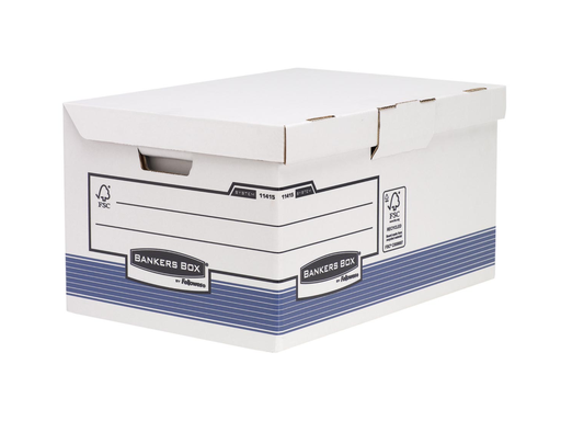 [TIM-1141501] Archiefcontainer Fellowes Bankers Box System Flip Top Maxi 37,8x54,5x29,3cm blauw