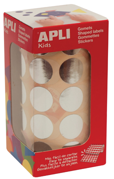 [TIM-11633] Etiketten Apli kids Ø 20mm op rol zilver (2360)