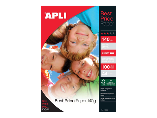 [TIM-11817] Fotopapier Apli colour laser glossy A4 160gr (100)