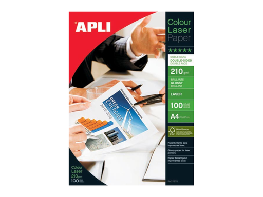 [TIM-11833] Fotopapier Apli colour laser glossy A4 210gr (100)