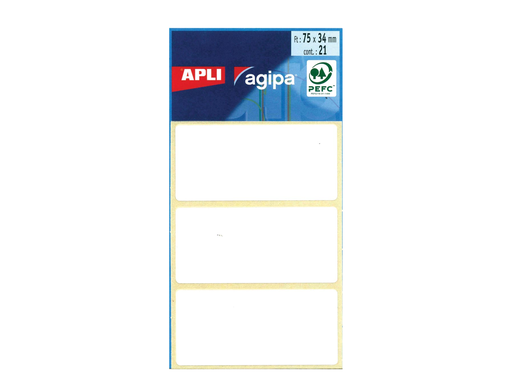[TIM-11926] Etiketten Apli 34x75mm wit (21)