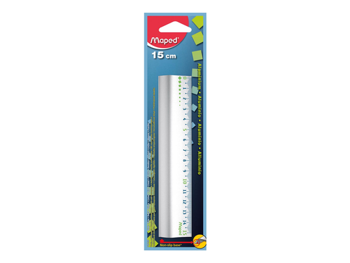 [TIM-120159] Meetlat aluminium Maped 15cm antisliprug
