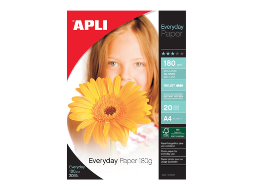 [TIM-12080] Fotopapier Apli everyday A4 180gr inkjet (20)