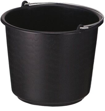 [TIM-1250250] Emmer 12L zwart