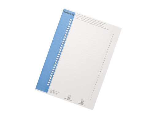 [TIM-130050] Ruiterstroken Elba hangmap kast nr.9 31st/bl 14cm blauw