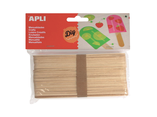 [TIM-13268] Houten stokjes Apli kids 150x18mm naturel (40)