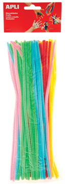 [TIM-13270] Chenilledraad Apli kids 5mmx30cm assorti fluo (50)