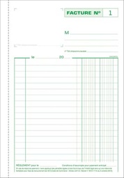 [TIM-13279E] Facturen Exacompta karton 21x14,8cm 50blad tripli zelfkopiërend franstalig