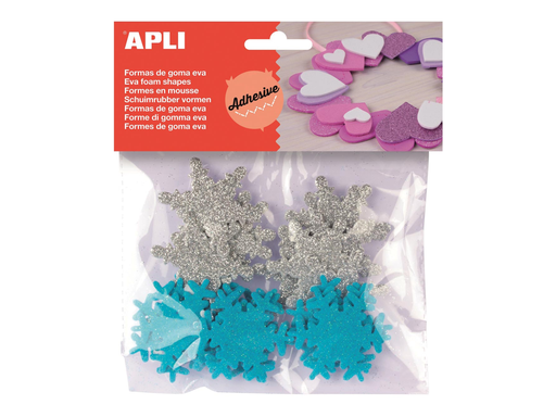 [TIM-13488] Schuimrubber Apli Kids sneeuwvlokken glitter (22)