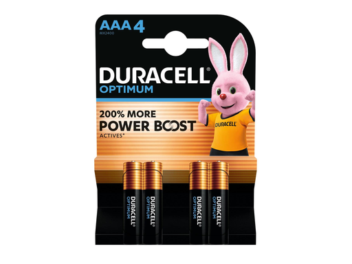 [TIM-137516] Batterij Duracell Optimum AAA (4)