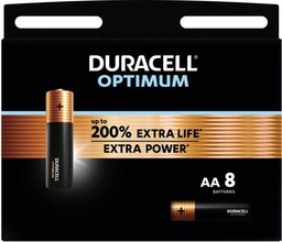 [TIM-137684] Batterij Duracell Optimum AA (8)