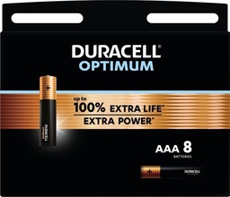 [TIM-137714] Batterij Duracell Optimum AAA (8)