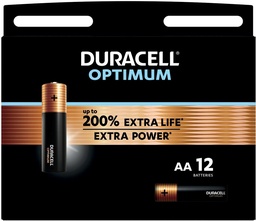 [TIM-137905] Batterij Duracell Optimum AA (12)