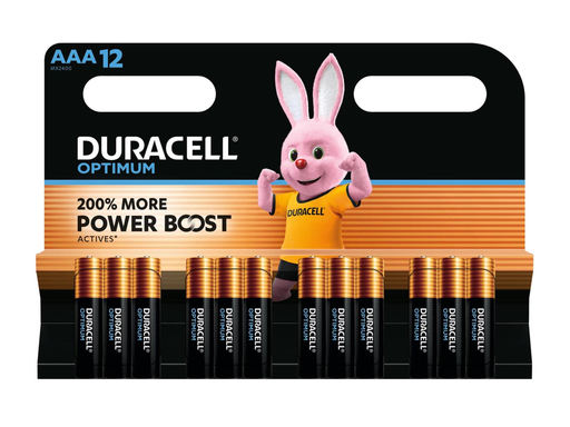 [TIM-137936] Batterij Duracell Optimum AAA (12)