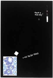 [TIM-1406003] Glasbord Naga magnetisch 40x60cm zwart
