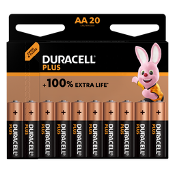 [TIM-141056] Batterij Duracell Plus 100% AA (20) (4017986)