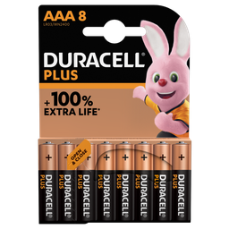 [TIM-141179] Batterij Duracell Plus 100% AAA (8)