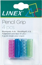 [TIM-1412097] Grip Linex voor pen en potlood assorti neon (4)