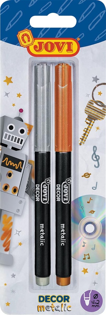 Viltstift Jovi Metallic zilver en goud