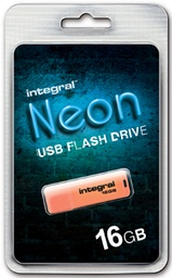 [TIM-16NEONO] USB-stick Integral Neon 2.0 16GB oranje