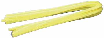 [TIM-191210] Chenilledraad Bouhon 8mmx50cm geel (10)