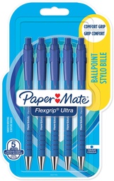 [TIM-2027755] Balpen Paper Mate Flexgrip Ultra RT medium 1,0mm blauw (5)