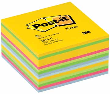 [TIM-2030U] Memoblok Post-It 76x76mm assorti ultra