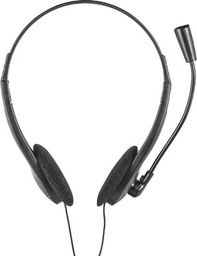[TIM-21665T] Headset Trust Primo lichtgewicht met microfoon zwart