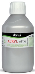 [TIM-230280] Acrylverf Darwi Metal Effect 250ml zilver